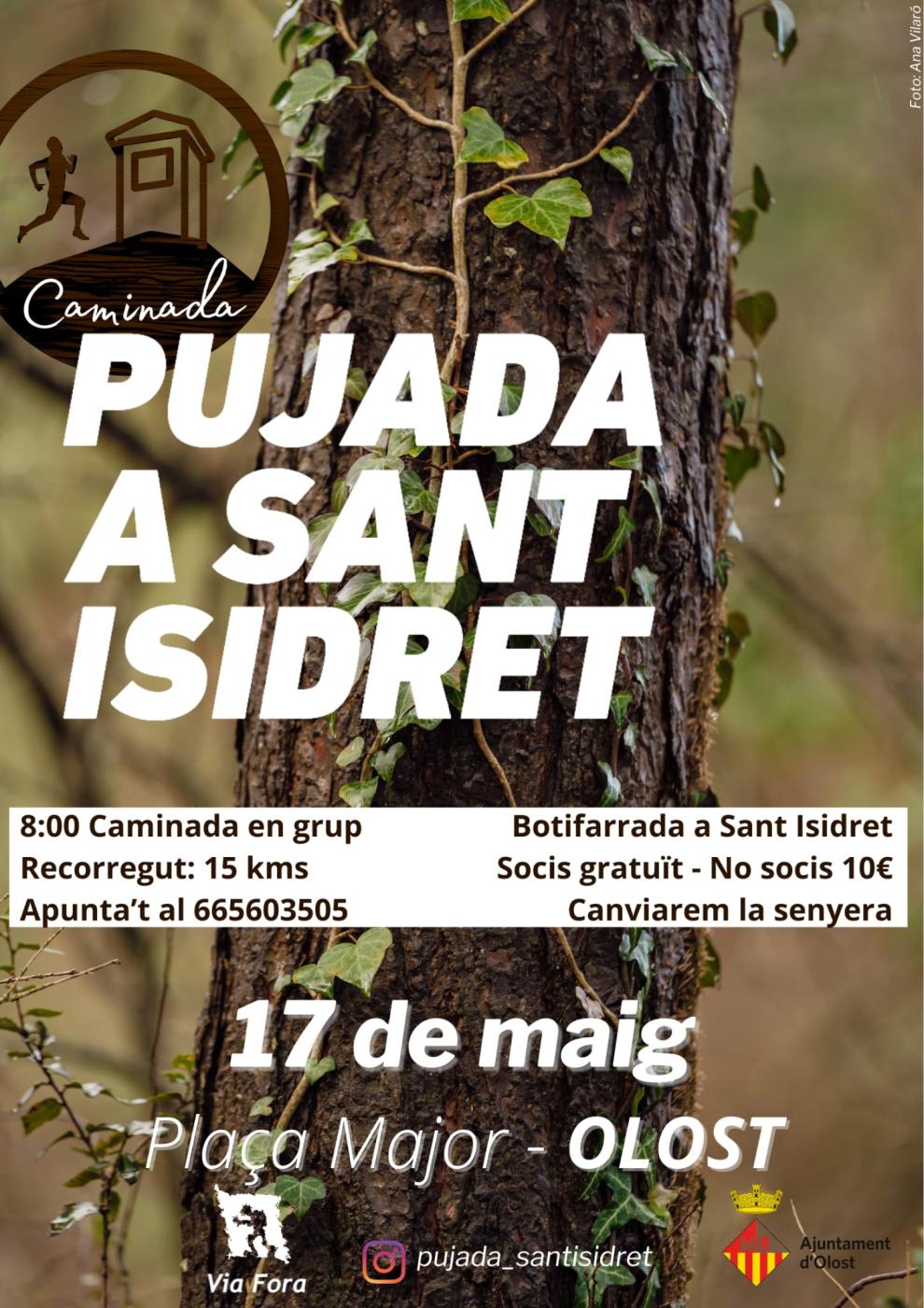 Pujada a Sant Isidret per canviar la bandera